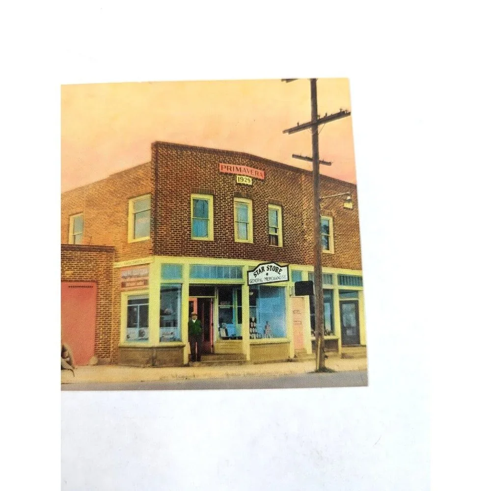 Roger Lantaff‎ Star Store 1980s Art Postcard Print Americana Washington Unposted